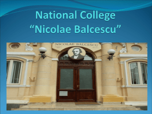 "NICOLAE BALCESCU", Braila - Romania