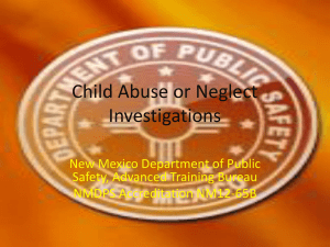 Reporting Child Abuse - New Mexico Law Enforcement Academy