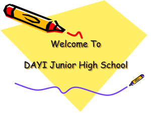 Welcome To DAYI Junior High School