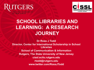 school libraries and learning: a research journey