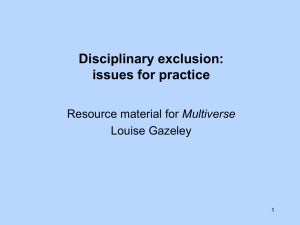 Disciplinary Exclusion