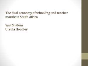 The dual economy of schooling and teacher morale in