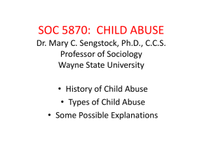 VII. Child Abuse Introduction