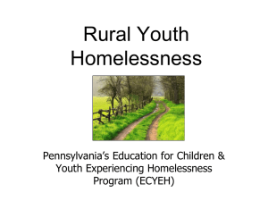 Rural Homelessness - The National Association for the Education of