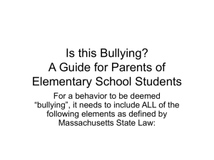 Is this Bullying? A Guide for Parents