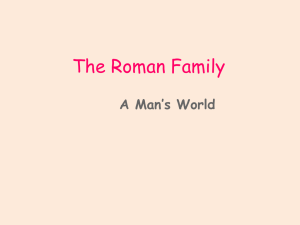 Chapter 4 The Roman Family