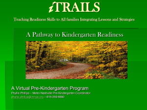 Kindergarten readiness - Nashville Promise Neighborhood