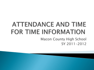 Attendance Information - Macon County High School