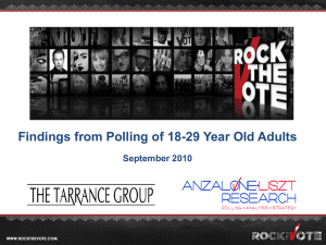 2010 Rock The Vote Poll Powerpoint Presentation