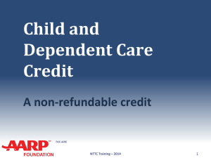26 Child and Dependent Care Credit - Aarp-tax-aide