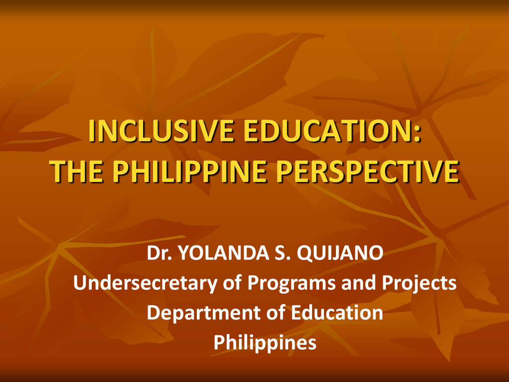 articles about special education in the philippines