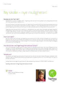 Ny skole – nye muligheter!