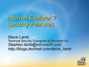 Introduct Internet Explorer 7 - Microsoft Corporation