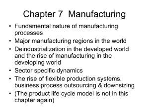 Chapter 7 Manufacturing