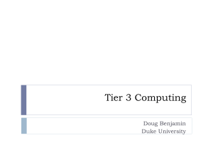 US Atlas Computing - Duke Tier 3