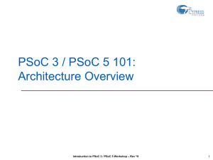 101 – PSoC 3 / PSoC 5 Architecture Overview
