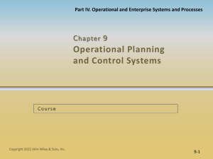 9.1 Management Levels, Functions, and Operational Systems