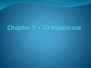 Chapter 9 hypercase