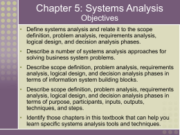 Scope definition phase+system analysis and design — img 1