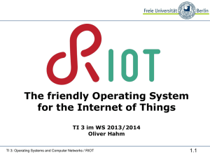 The friendly Operating System for the Internet of Things TI 3