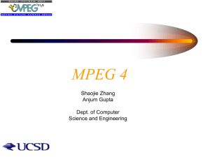 MPEG-4 - Computer Science and Engineering