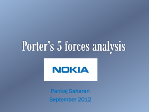 Porter`s 5 forces analysis - nokia - Personal web pages for people of