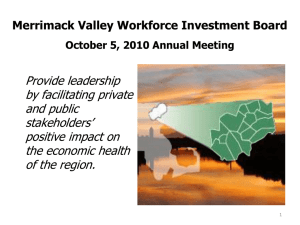 Merrimack Valley Workforce Investment Board October 5, 2010