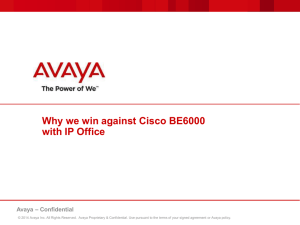 IP Office vs. Cisco BE6K