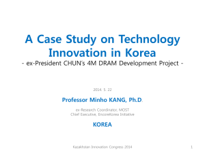 A Case Study on Technology Innovation in Korea