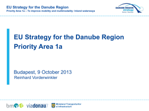 R. Vorderwinkler -EU Strategy for the Danube Region Priority Area 1a
