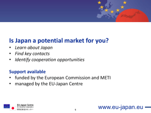 Presentation of the EU Japan Centre