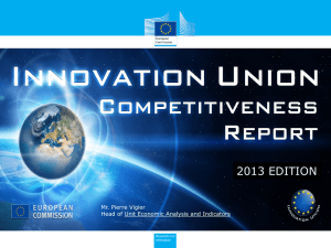 Innovation Union Competitiveness Report 2013