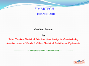 Presentation-SIMARTECH - Electric Control Panels CHD