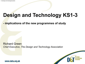 Design and Technology KS1-3