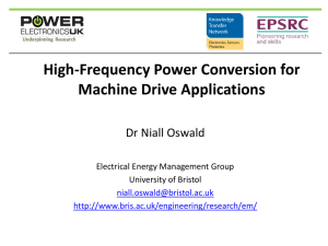 High-Frequency Power Conversion for Machine Drive Applications