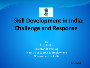 Skill Development in India: Challenge and Response