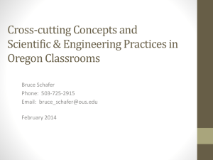 Cross-cutting Concepts and Scientific & Engineering Practices in