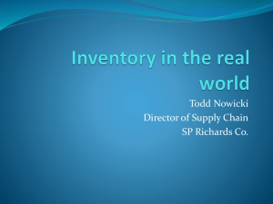 Inventory in the real world - H. Milton Stewart School of Industrial