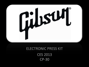 Gibson CES Press Kit