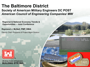 The Baltimore District - The Society of American Military Engineers