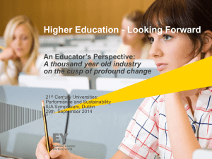 Paper of Stephanie Fahey Ernst & Young Australia &ndash; Higher Education