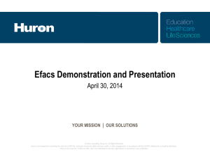 efacs Overview - Huron Consulting Group