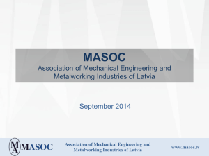 Mechanical Engineering and Metalworking Industry in Latvia
