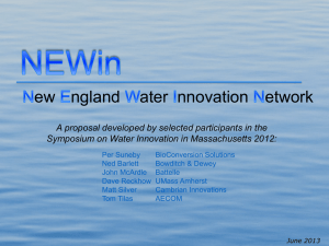 New England Water Innovation Network (NEWin) - Swim-MA