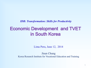 Vocational Education & Training in South Korea
