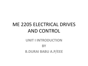 ME 2205 ELECTRICAL DRIVES AND CONTROL