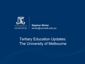 You Never Stop Learning - UniMelb