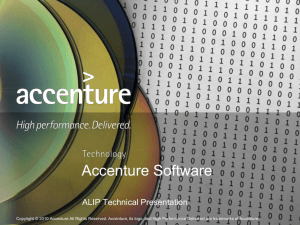 Accenture Life Insurance Platform Technical Presentation