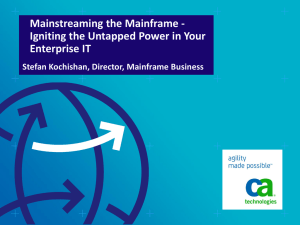 Session HC 2023 - Mainstreaming the Mainframe