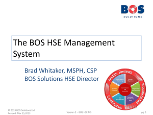 HSE Management System Overview